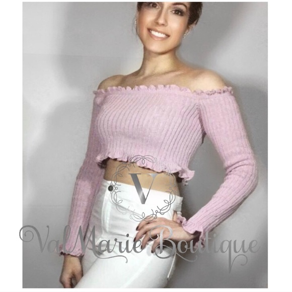Light mauve crop top - Picture 6 of 8
